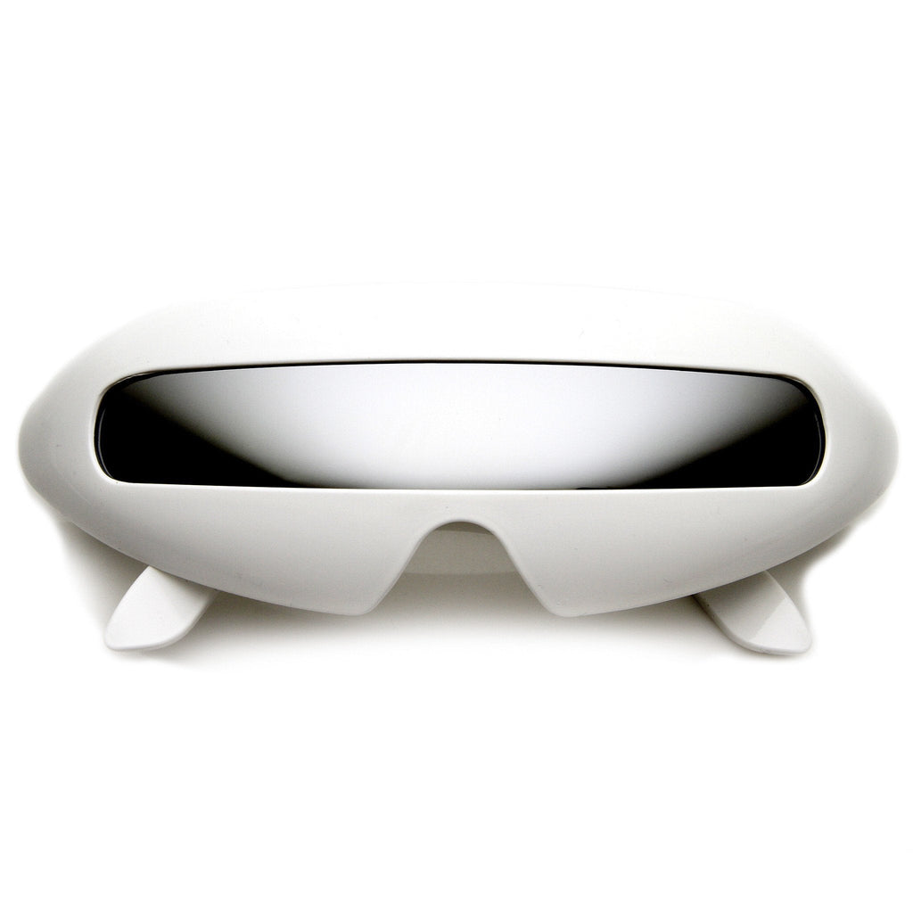 Retro Futuristic Novelty Space Cadet Shield Sunglasses 8125