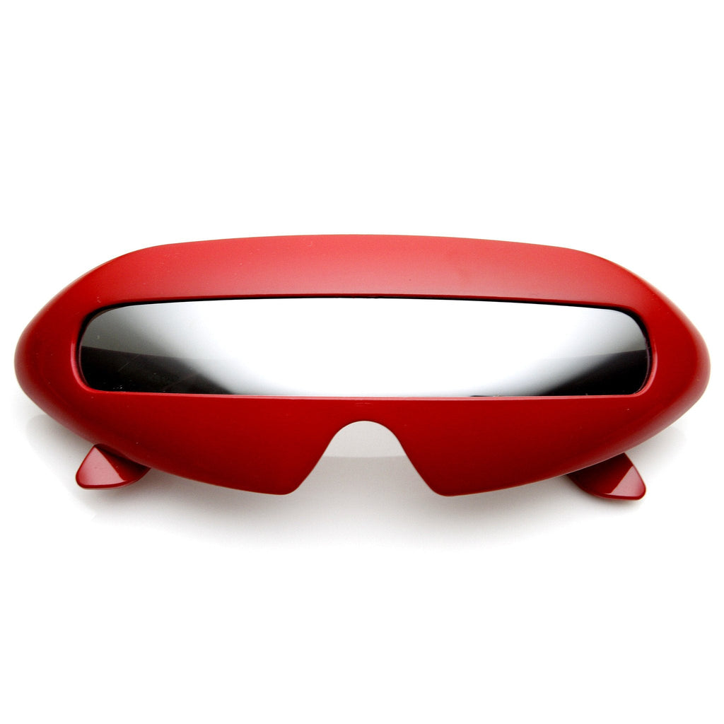 Retro Futuristic Novelty Space Cadet Shield Sunglasses 8125