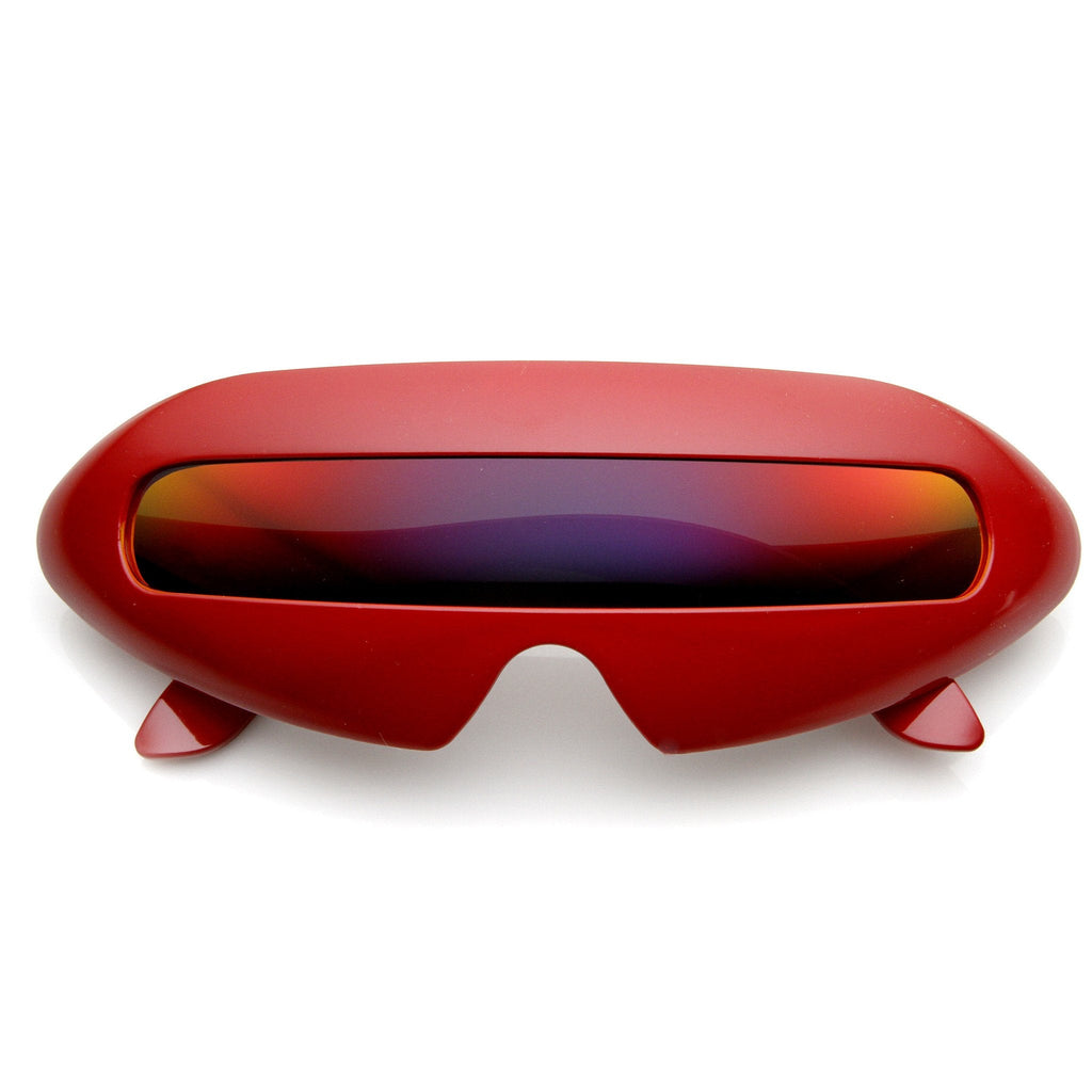 Retro Futuristic Novelty Space Cadet Shield Sunglasses 8125
