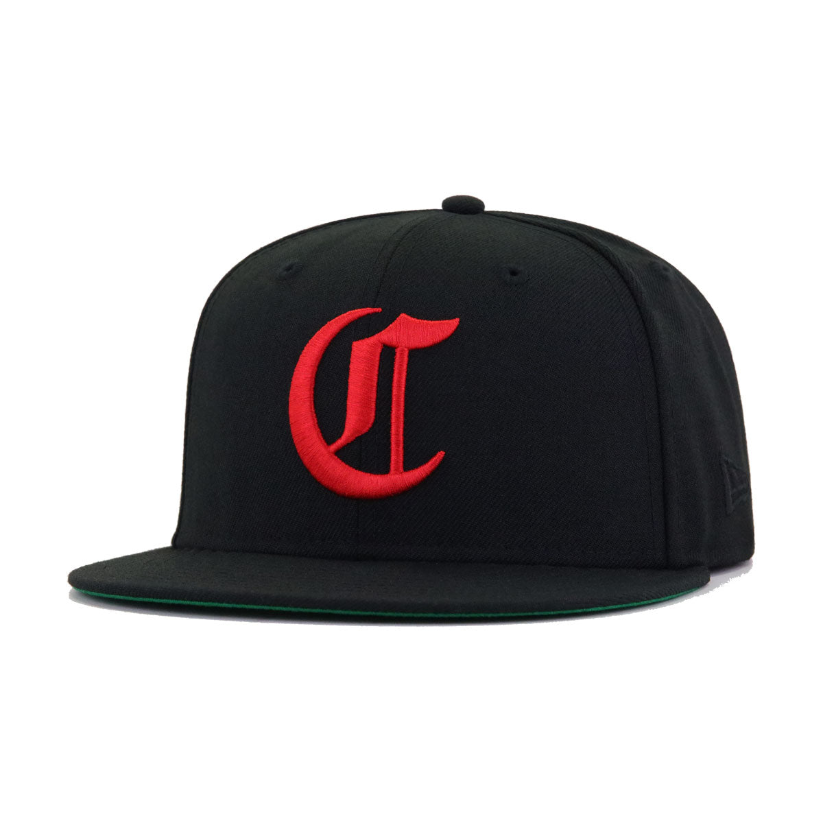 Cincinnati Reds Black 1869 Green Bottom New Era 59Fifty Fitted