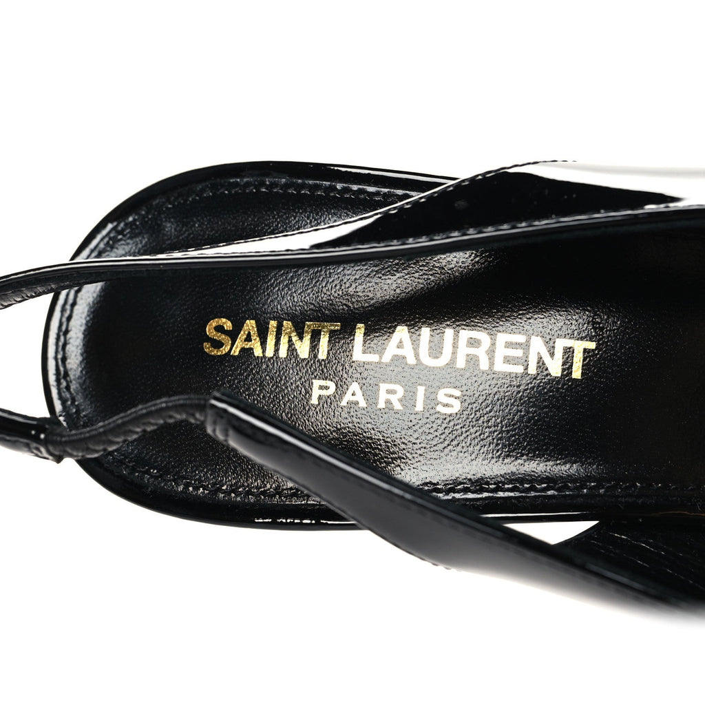 Patent Opyum 110 Slingback Pumps 38 Black