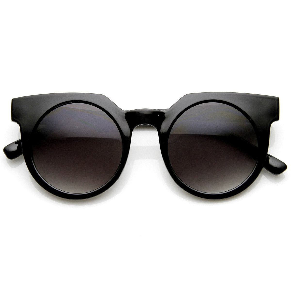 Retro P3 Round Angled Circle Flat Cat Eye Sunglasses 9120