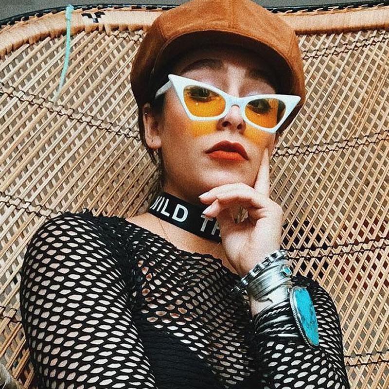 Retro 1950's Geometric High Pointed Cat Eye Sunglasses C492