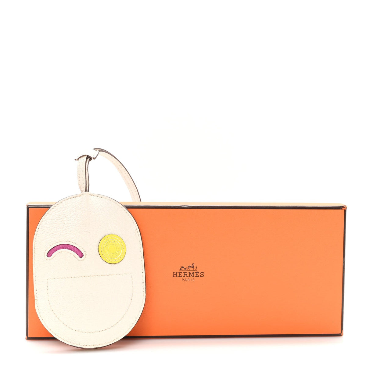Chevre Mysore In-The-Loop Wink Key Ring Nata Rose Pourpre Jaune Citron