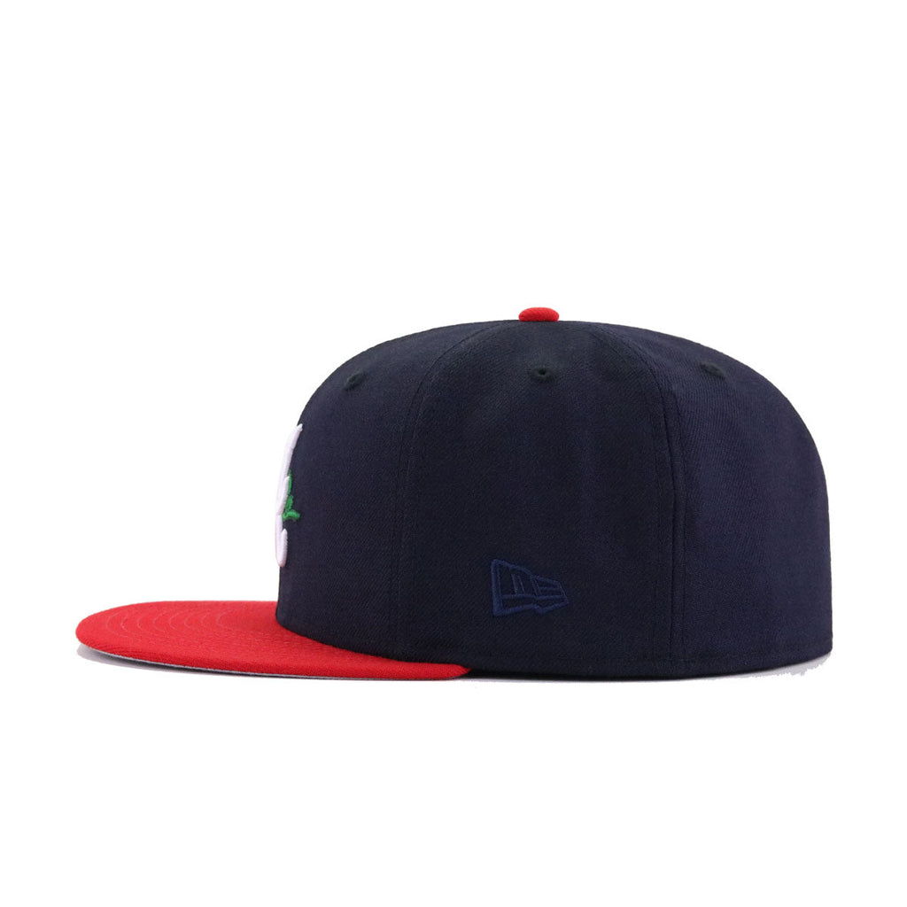 Atlanta Braves Navy Scarlet Rose New Era 59Fifty Fitted