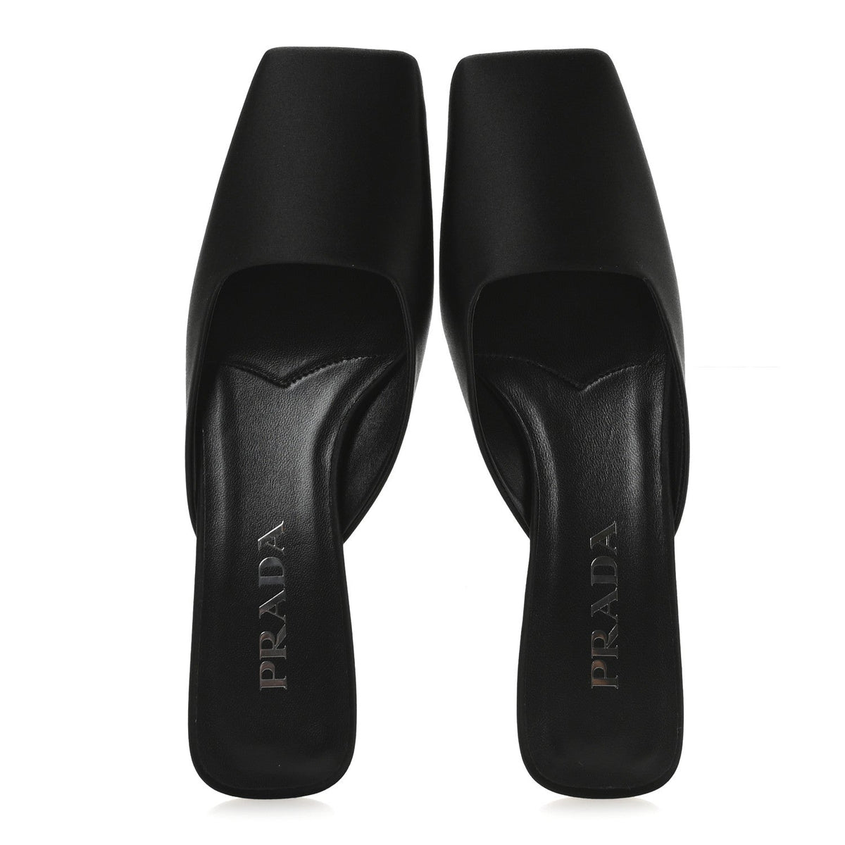 Satin Modellerie Mules 35.5 Black