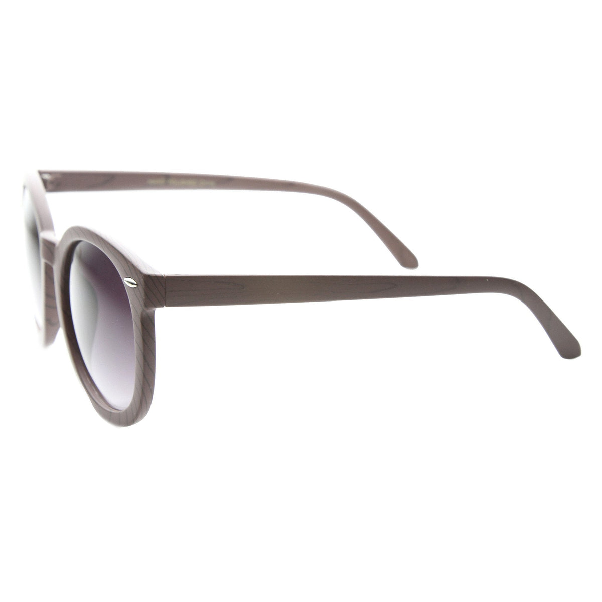 Women's Oversize Retro Round Wood Print Sunglasses 9642