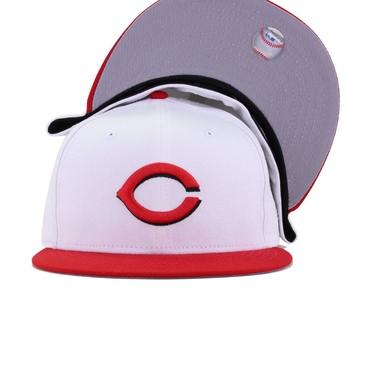 Cincinnati Reds White Scarlet New Era 59Fifty Fitted