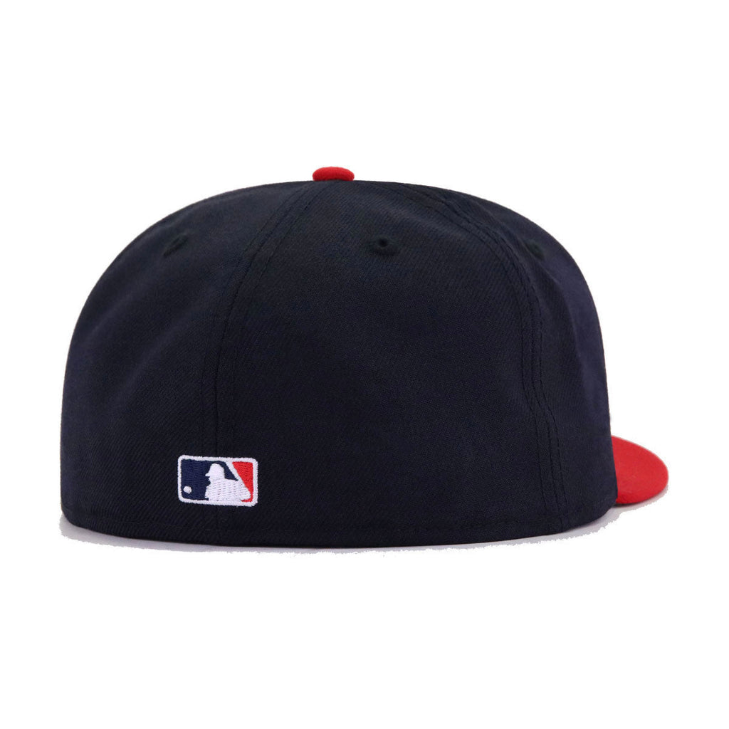 Atlanta Braves Navy Scarlet Rose New Era 59Fifty Fitted