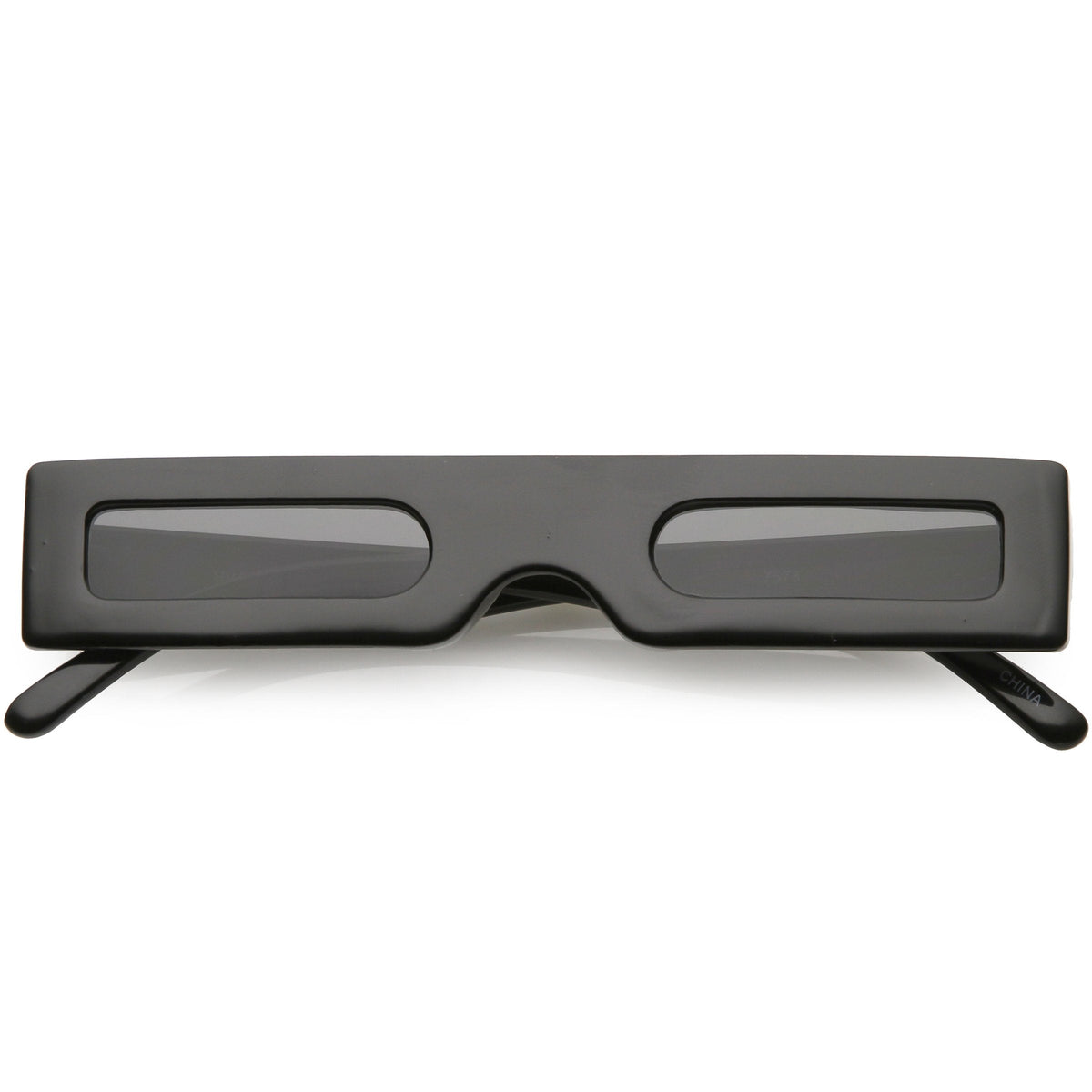 Novelty Retro Punk Square Flat Top Thin Lens Sunglasses C733