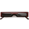 Novelty Retro Punk Square Flat Top Thin Lens Sunglasses C733