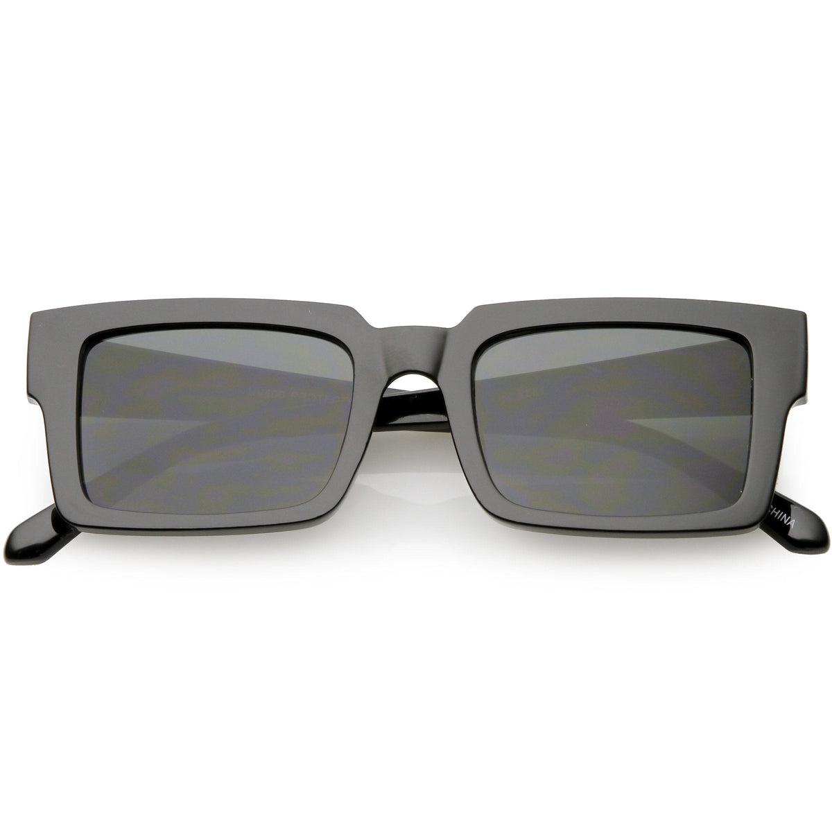 Retro Modern Square Flat Lens Flat Top Sunglasses C732