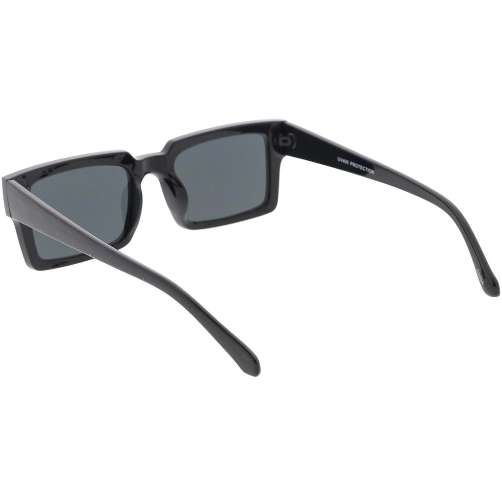 Retro Modern Square Flat Lens Flat Top Sunglasses C732