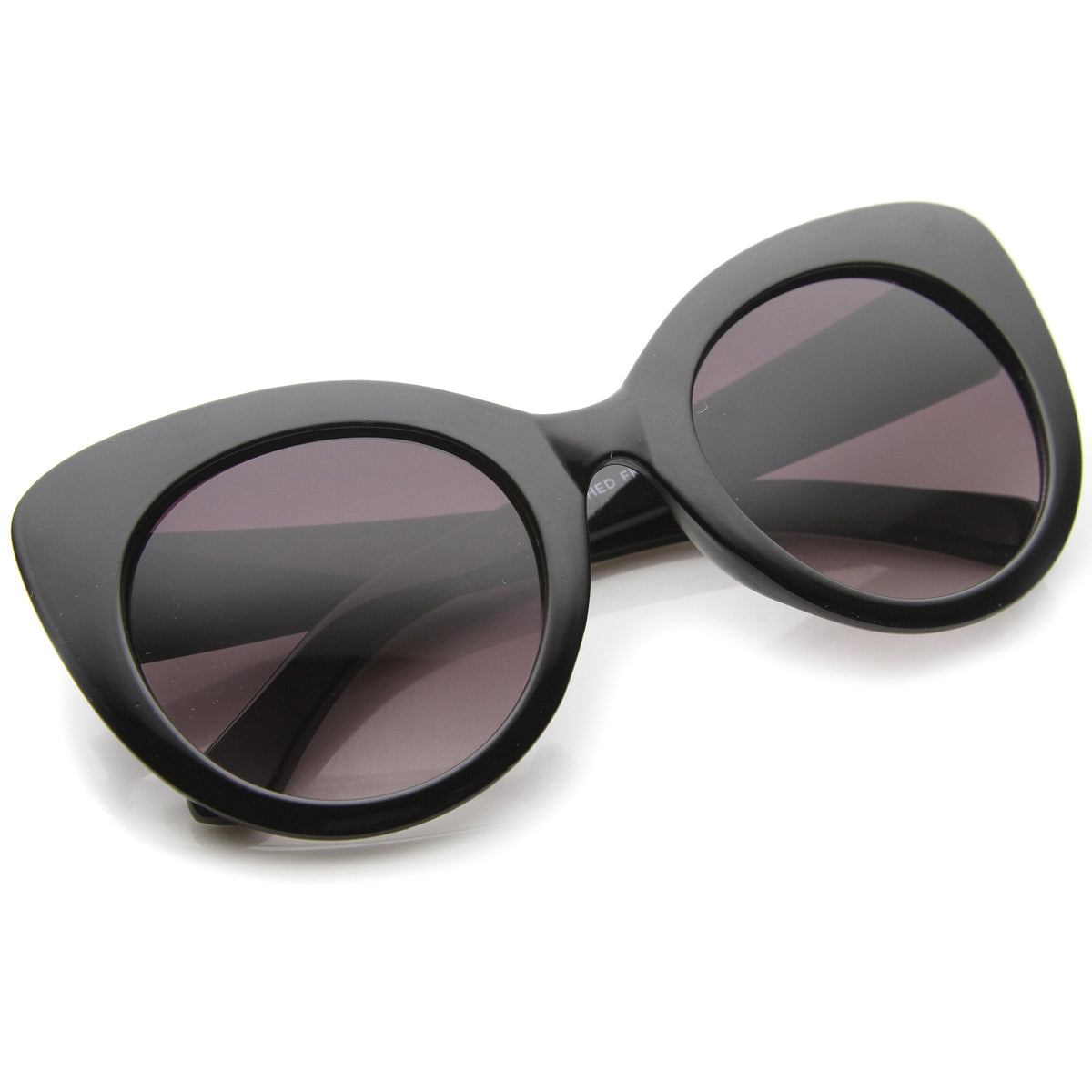 Women's Oversize Round Cat Eye Sunglasses A034