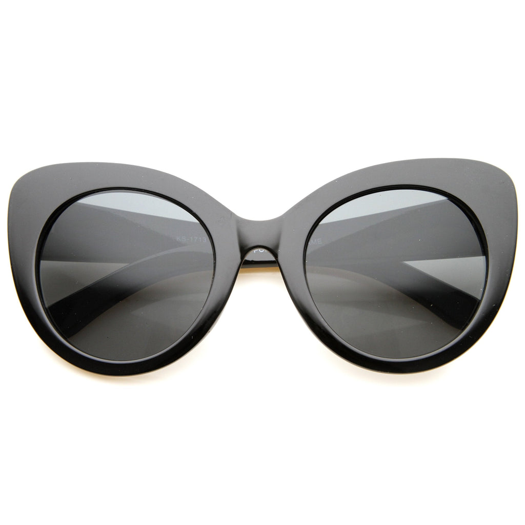 Women's Oversize Round Cat Eye Sunglasses A034
