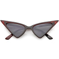 Women's Oversize Retro Modern High Pointed Cat Eye Sunglasses C745