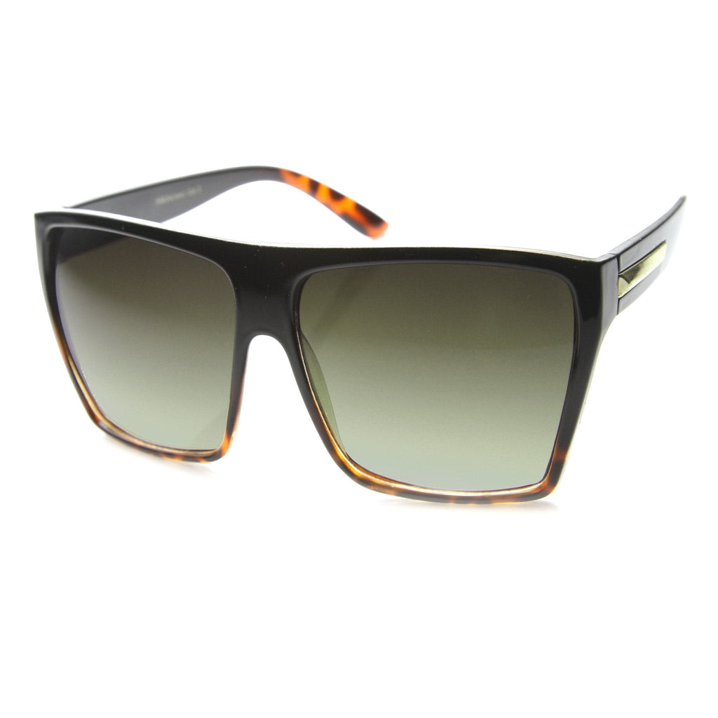 Oversize Square Retro Block Hipster Sunglasses 9259
