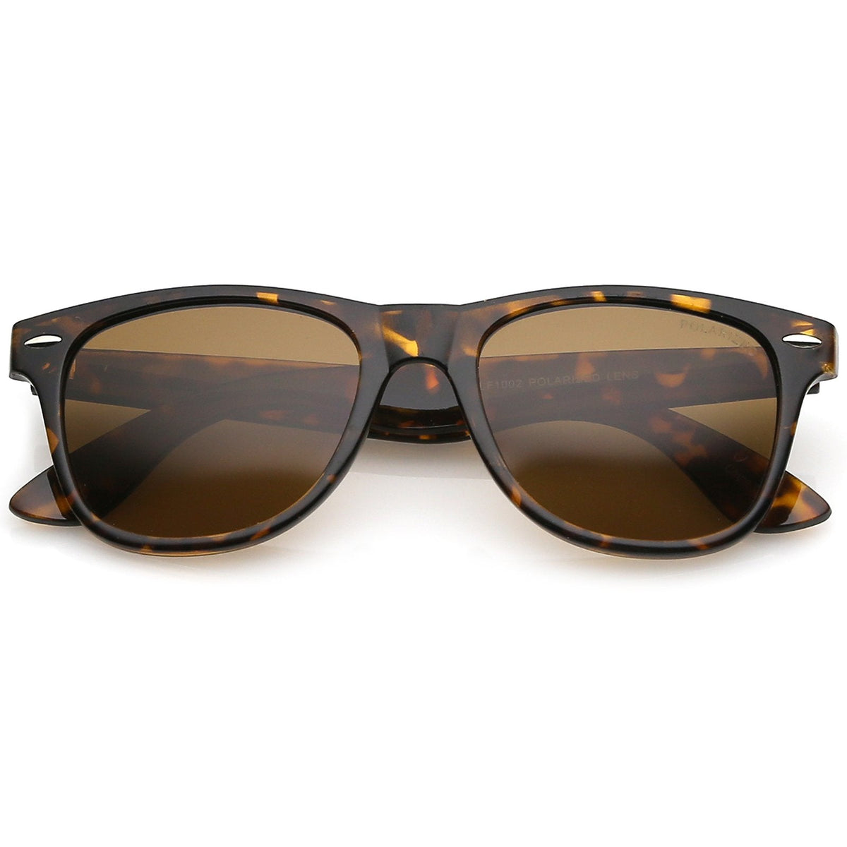 Classic Retro Polarized Lens Horned Rim Sunglasses 6107 52mm