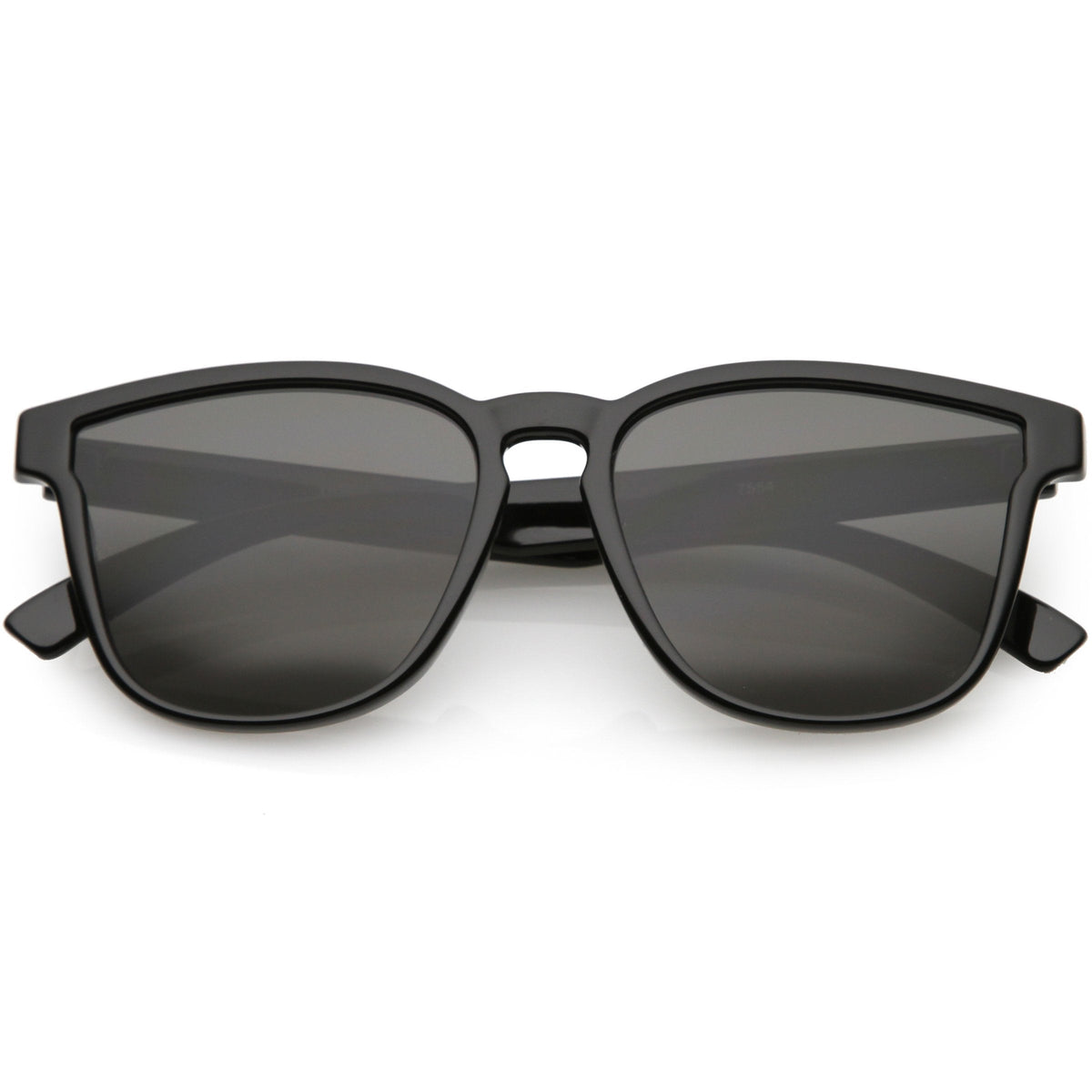 Retro Modern Horned Rim Flat Lens Sunglasses C753