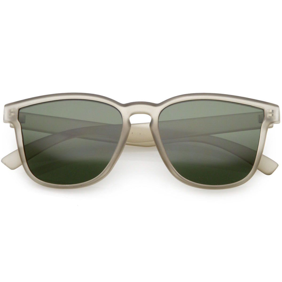 Retro Modern Horned Rim Flat Lens Sunglasses C753