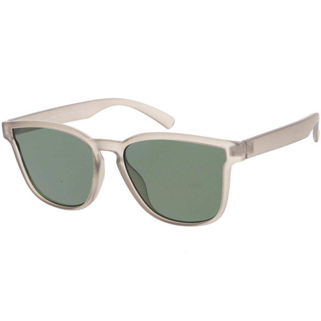 Retro Modern Horned Rim Flat Lens Sunglasses C753