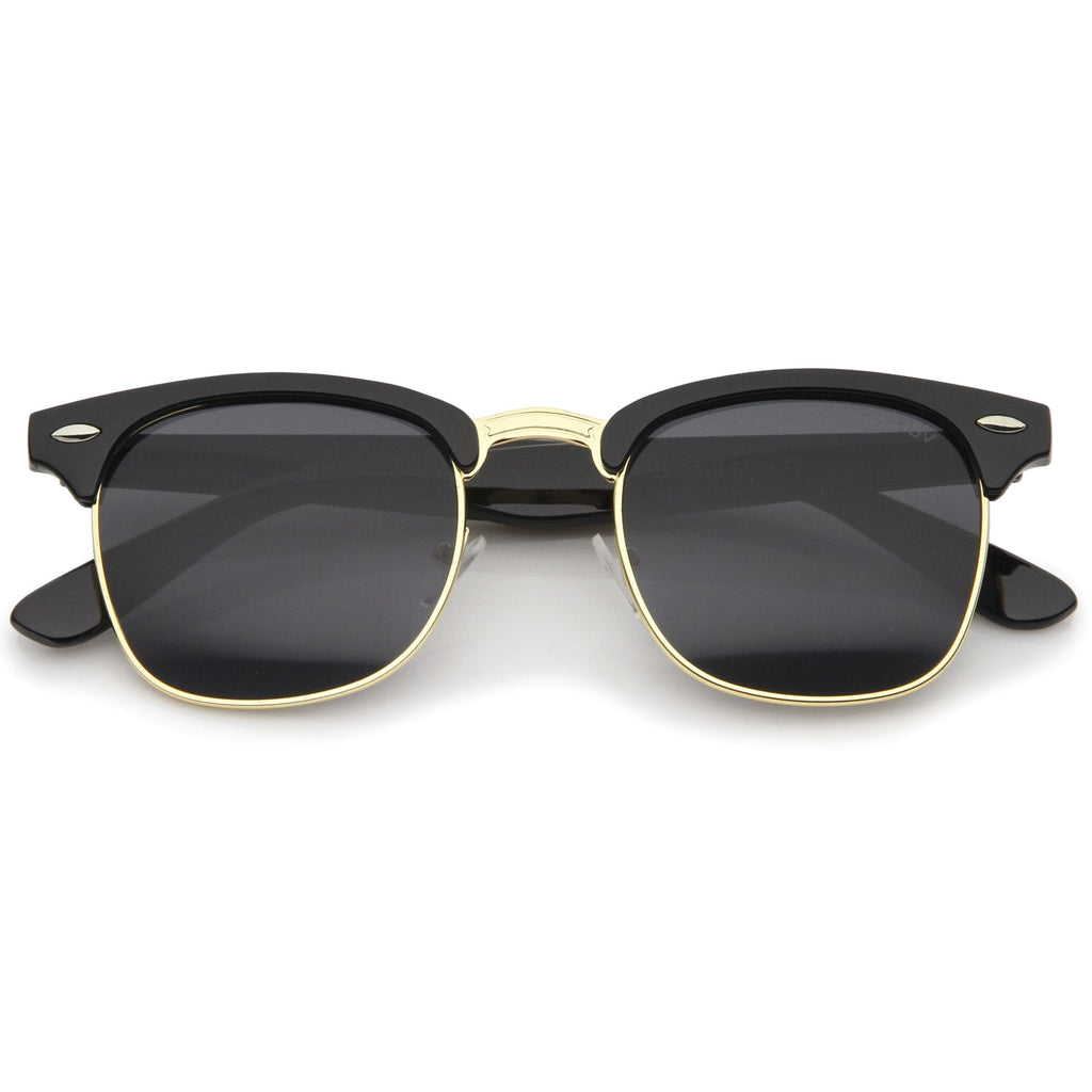 Celebrity Mens Half Frame Horned Rim Sunglasses 2934