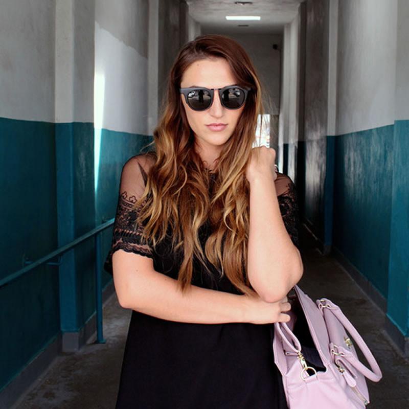 Retro Modern Fashion Flat Top Round Lens Sunglasses 9490