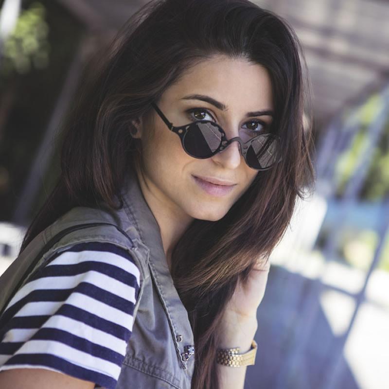Vintage Inspired Steampunk Round Chain Frame Sunglasses 9579