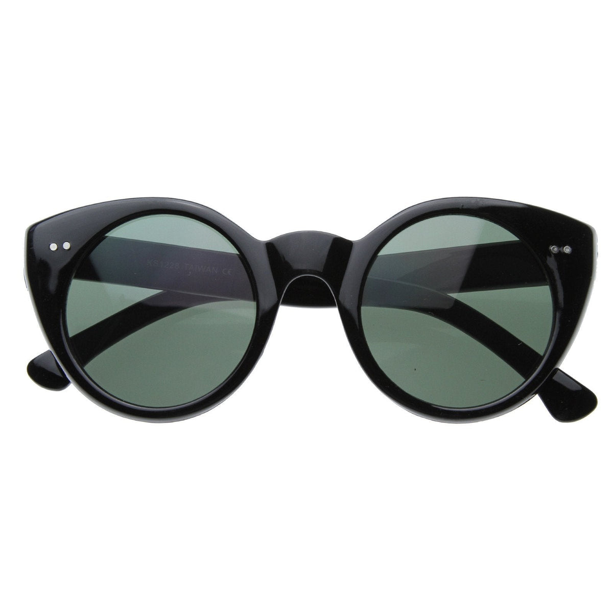 Womens Fashion Modern Cat Eye Retro Circle Round Sunglasses 8297
