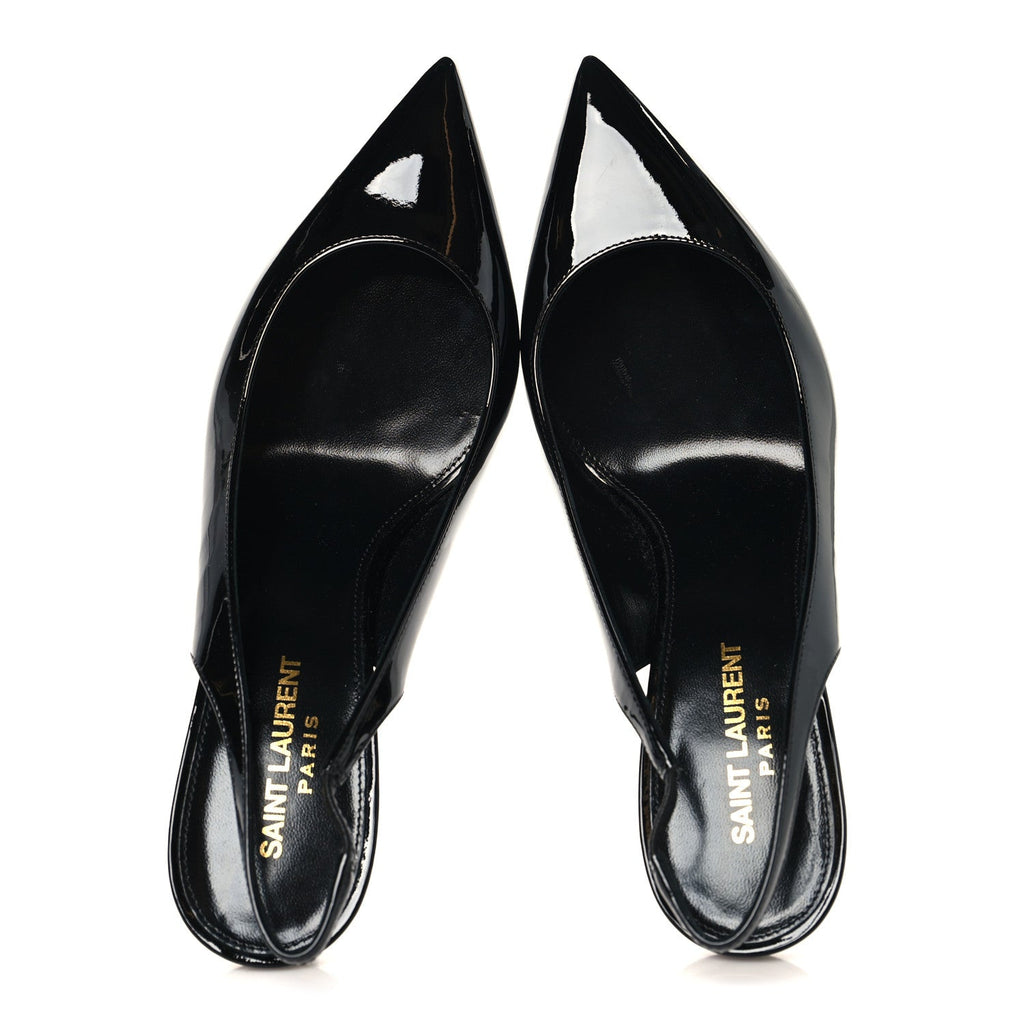 Patent Opyum 110 Slingback Pumps 38 Black