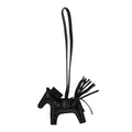 Milo Lambskin Grigri Rodeo Horse Bag Charm PM So Black