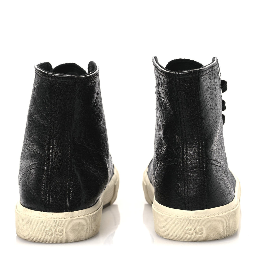 Agneau Arena Womens Paris High Top Sneakers 39 Black