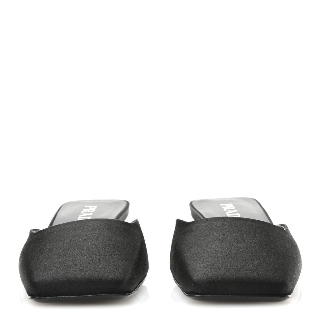Satin Modellerie Mules 35.5 Black