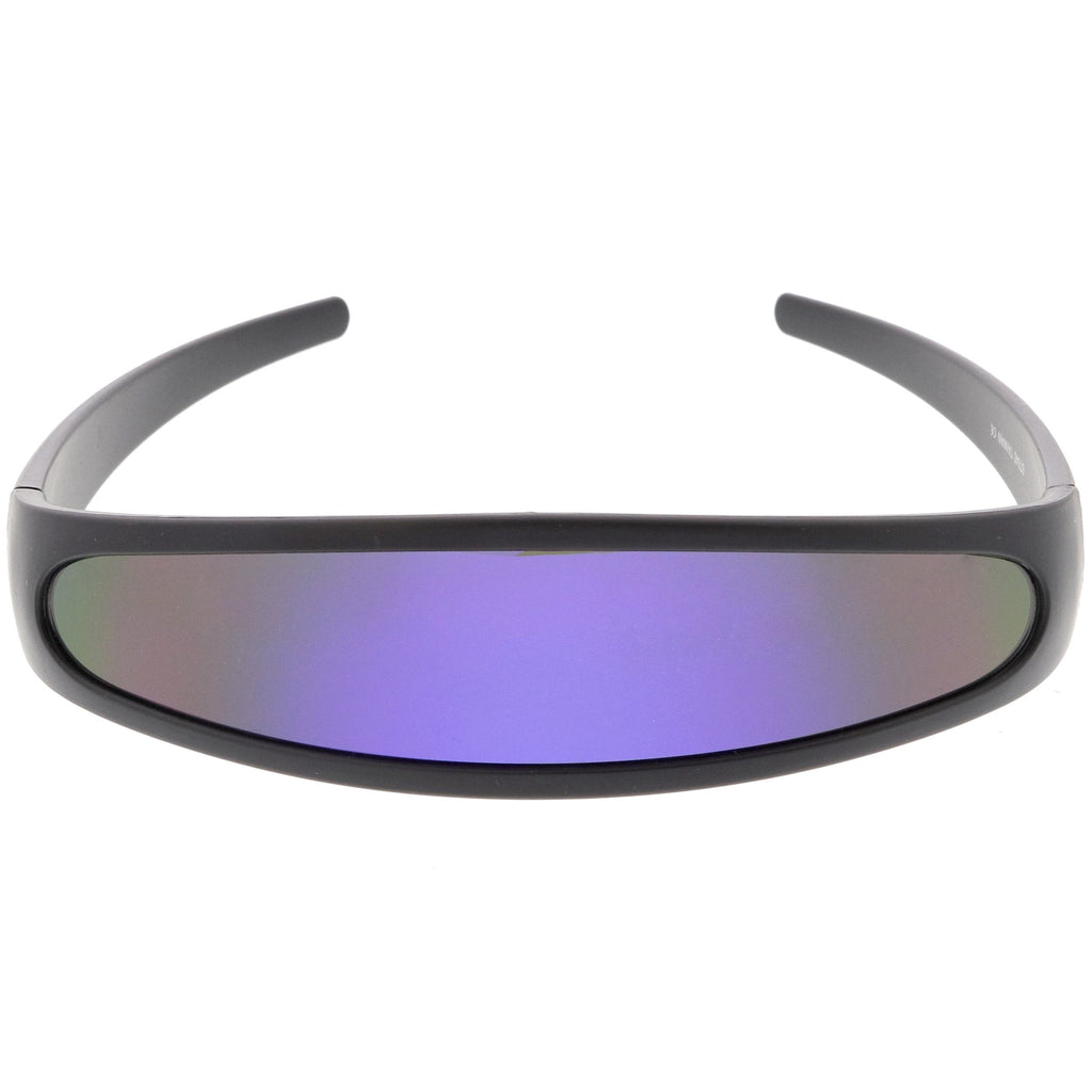 Retro Futuristic 1980's Disco Wrap Around Space Sunglasses 8964