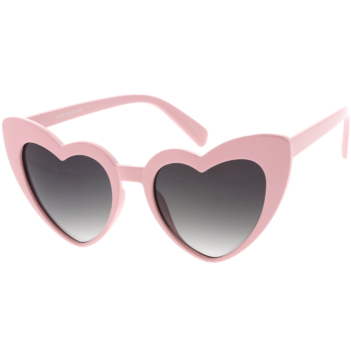 Women's Oversize Flat Lens Heart Shape Cat Eye Sunglasses C759