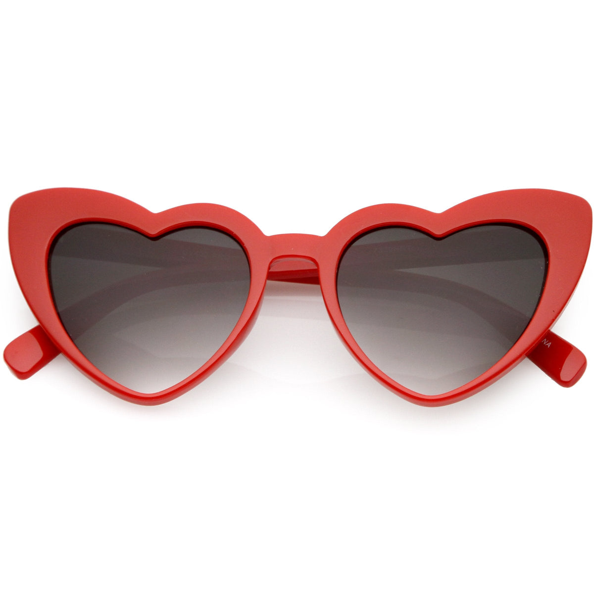 Women's Oversize Flat Lens Heart Shape Cat Eye Sunglasses C759