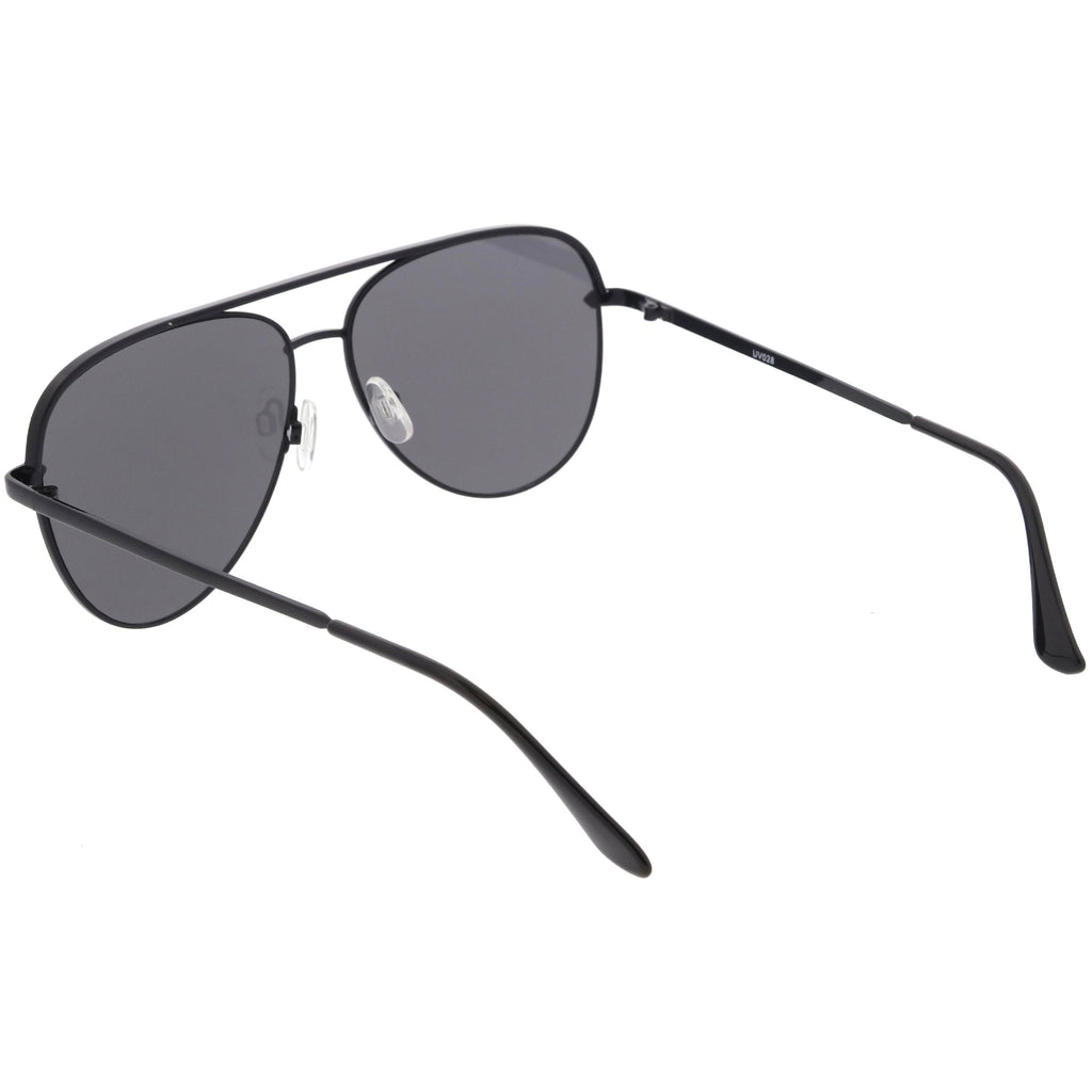 Retro Modern Oversize Flat Lens Aviator Sunglasses C791 54mm