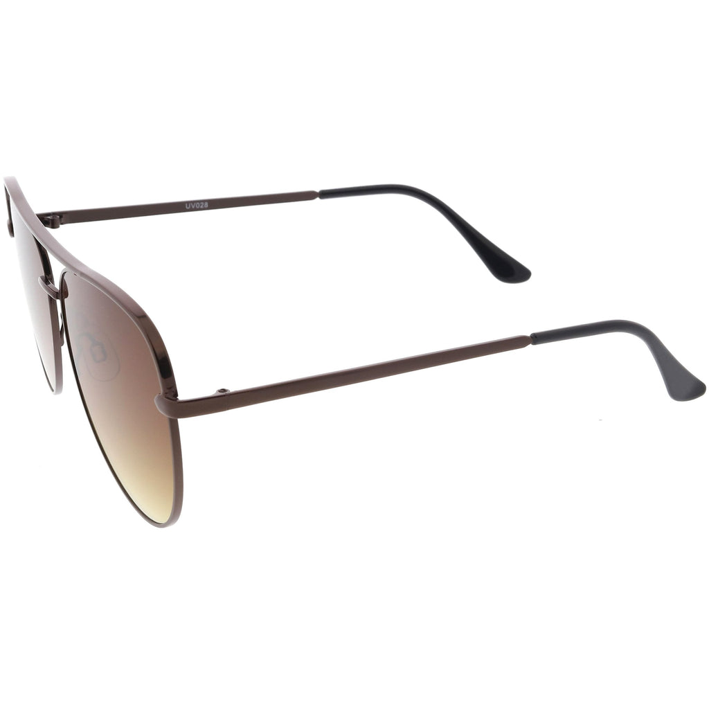 Classic Oversize Retro Modern Flat Lens Aviator Sunglasses C792 54mm