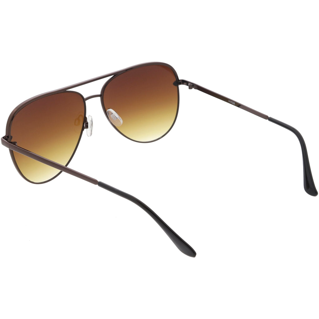 Classic Oversize Retro Modern Flat Lens Aviator Sunglasses C792 54mm