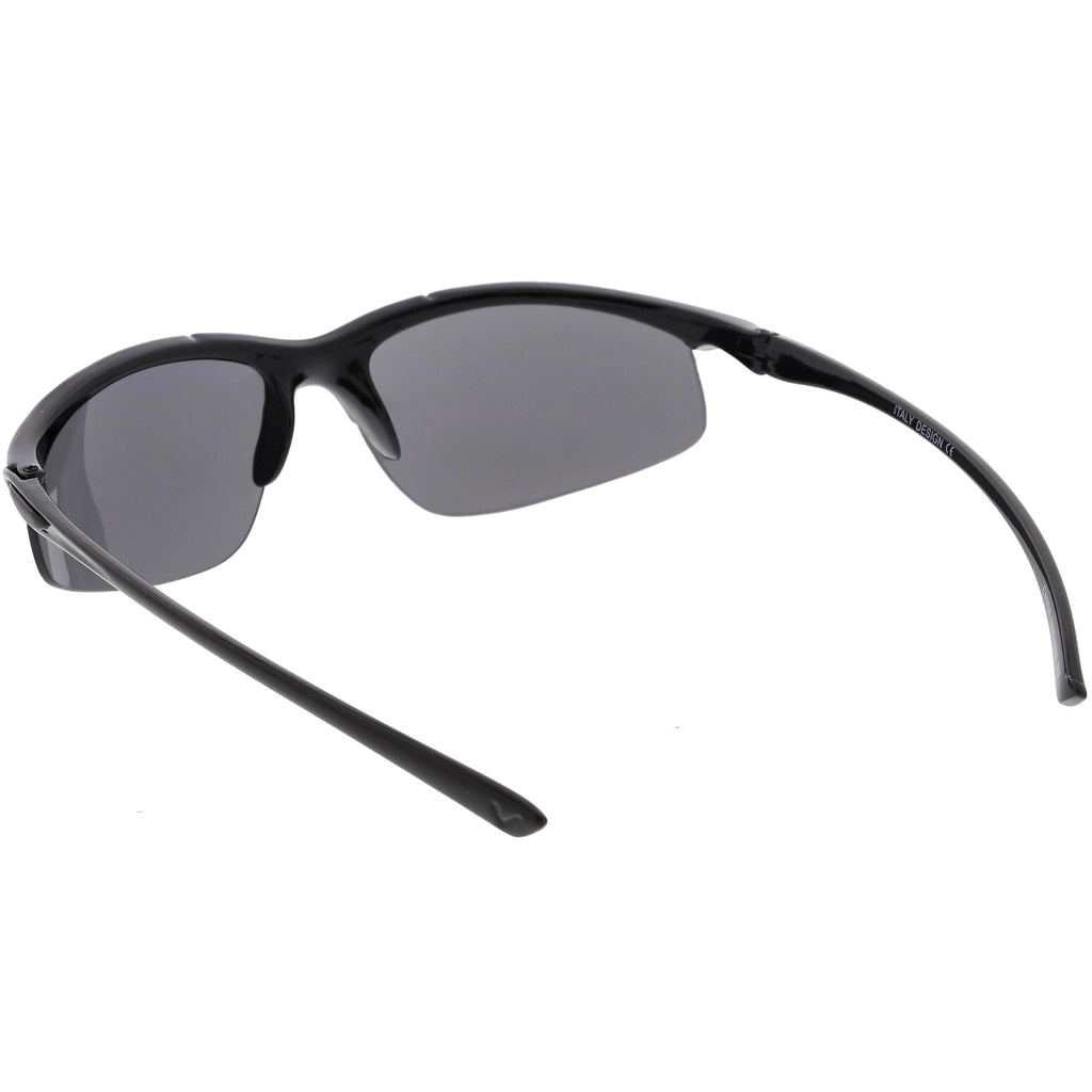 Men's Lightweight Half Frame Active Sports Wrap Around Sunglasses C788
