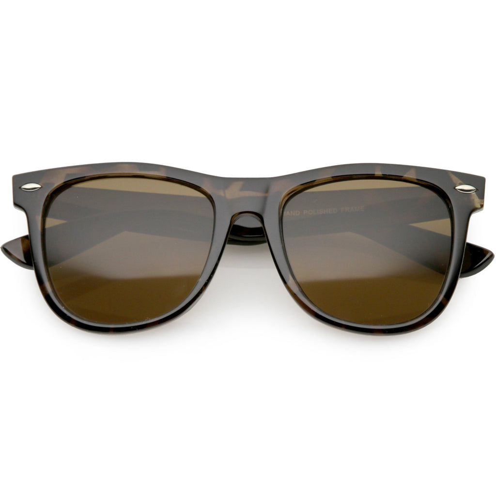 Large Retro Classic Horned Rim Retro Sunglasses C765