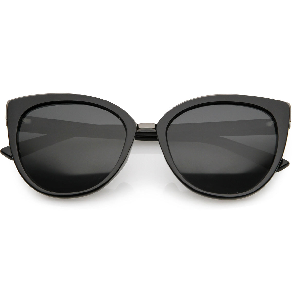 Women's Large Polarized Dual Layer Cat Eye Sunglasses C827
