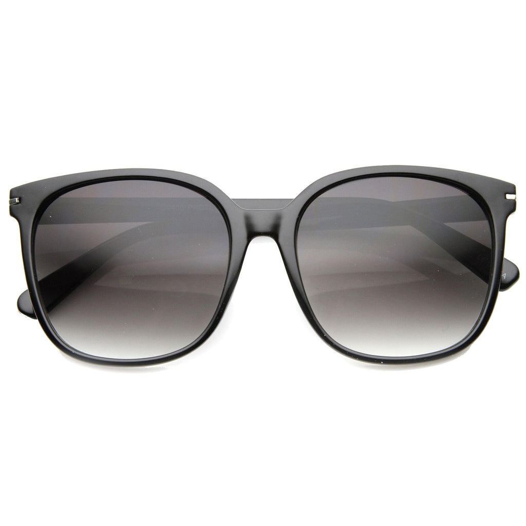 Retro Indie Oversize Horned Rim Square Sunglasses 9855