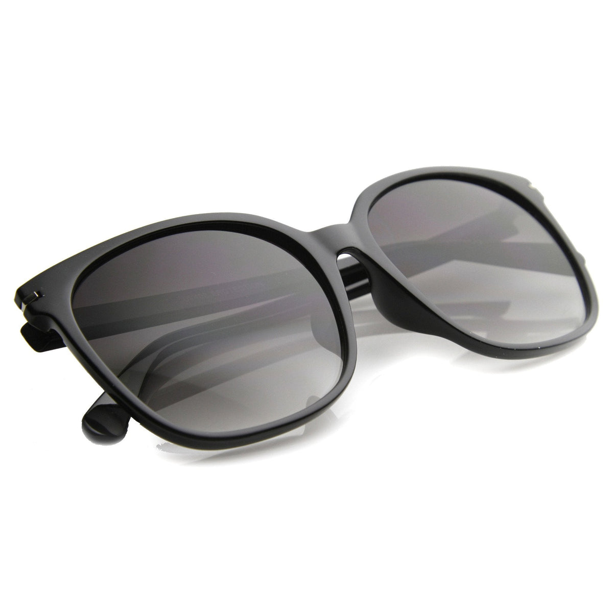 Retro Indie Oversize Horned Rim Square Sunglasses 9855