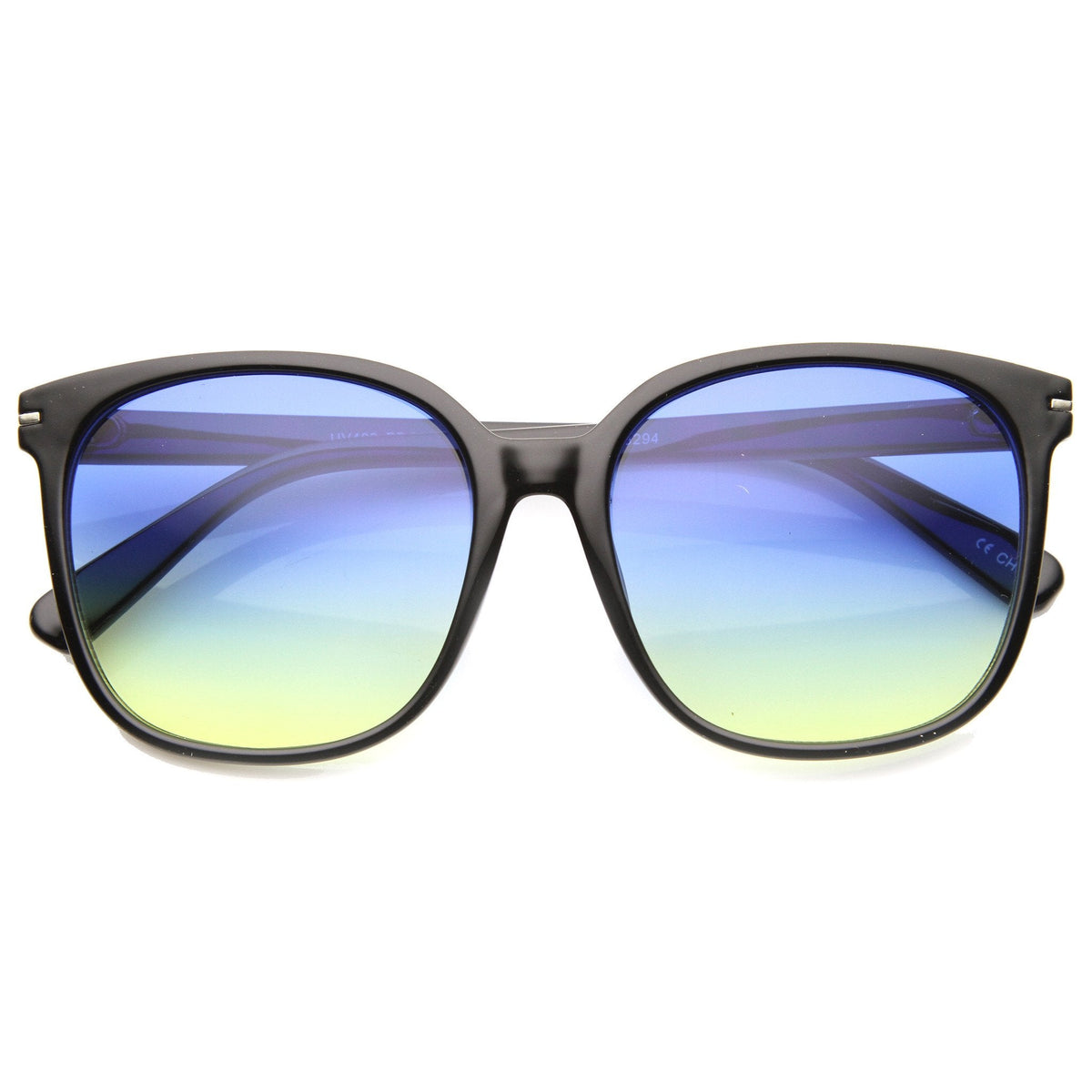 Retro Indie Oversize Horned Rim Square Sunglasses 9855