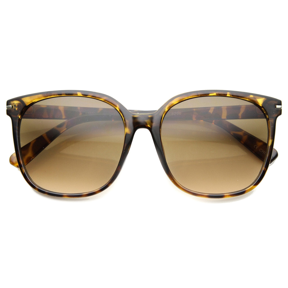 Retro Indie Oversize Horned Rim Square Sunglasses 9855