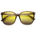 Retro Indie Oversize Horned Rim Square Sunglasses 9855