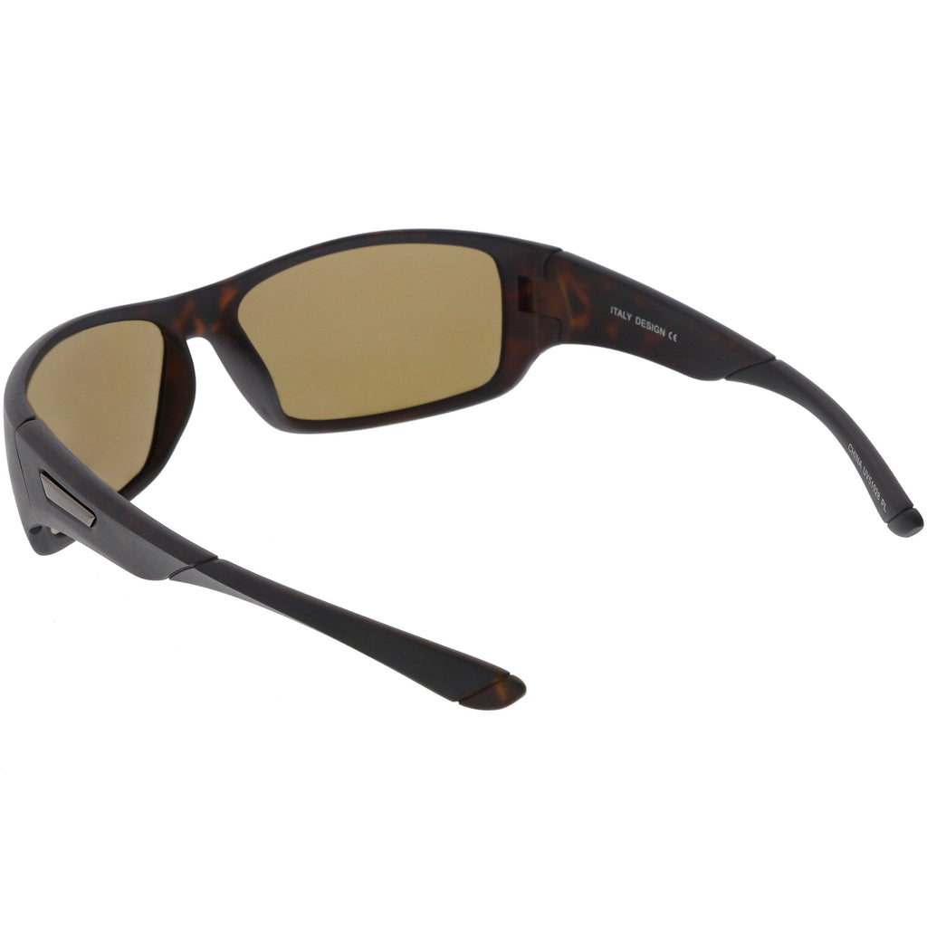 Premium Polarized Sports Wrap Rectangle Sunglasses C794 65mm