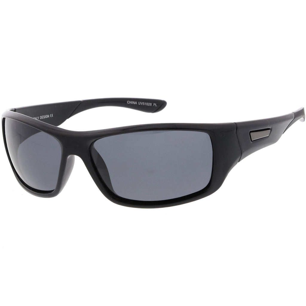 Premium Polarized Sports Wrap Rectangle Sunglasses C794 65mm