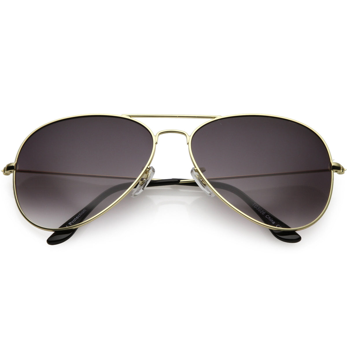 Large Full Metal Aviator Gradient Lens Sunglasses C764 60mm